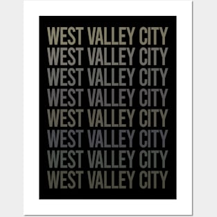 Gray Text Art West Valley City Posters and Art